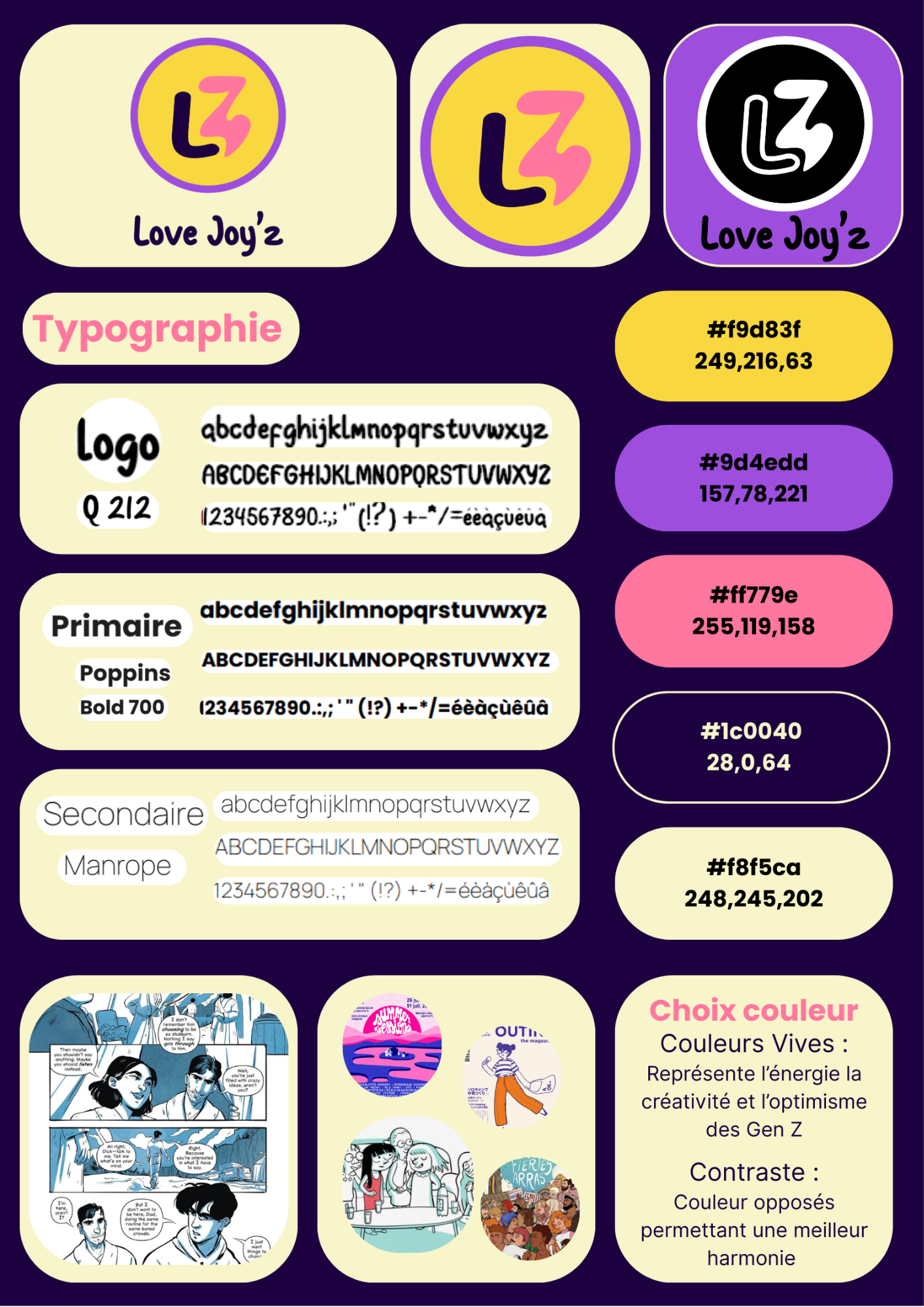 Charte graphique Love.Joyz