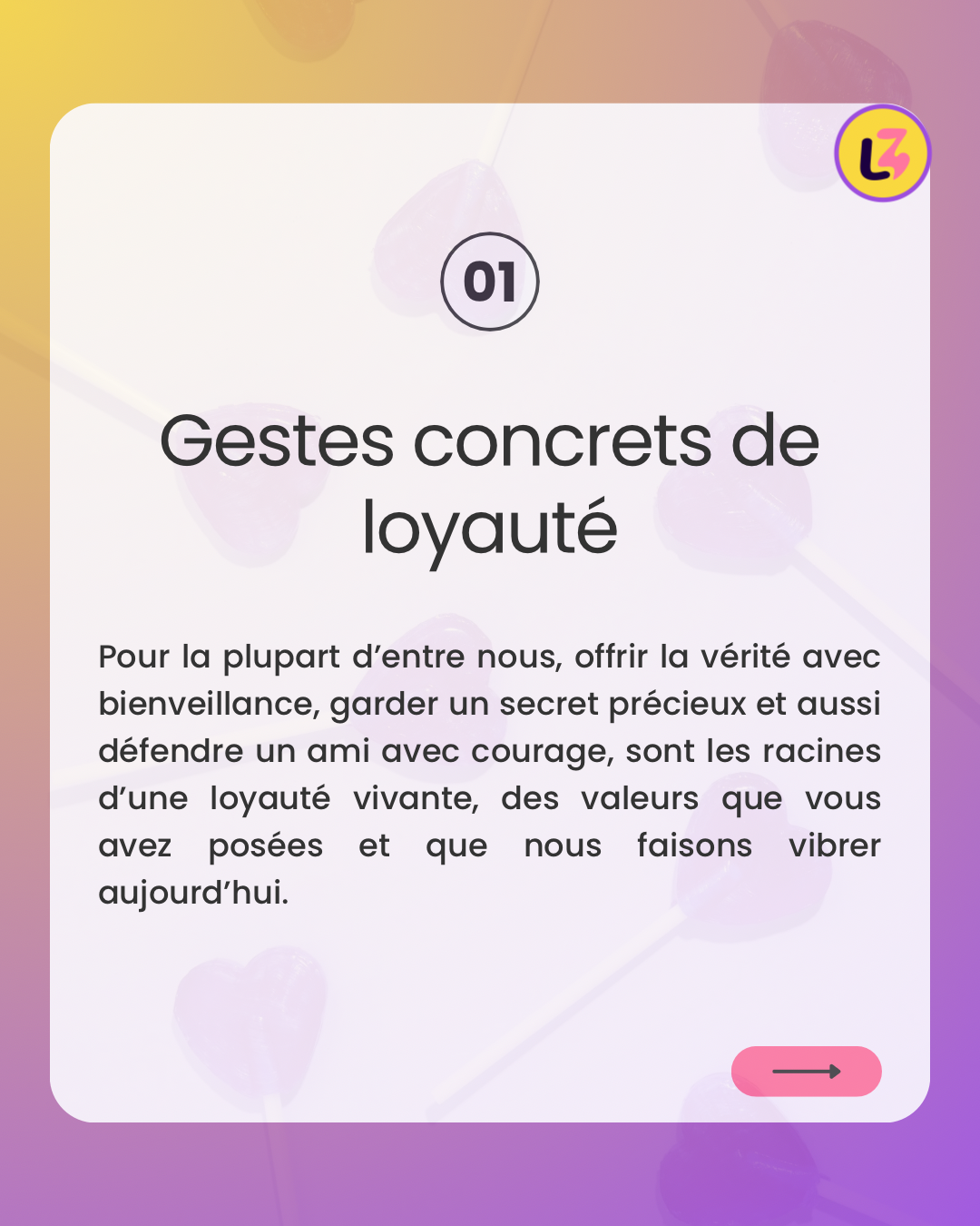 Deuxième carrousel Instagram Love.Joyz